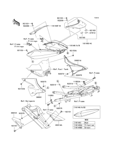 ZX1000 Боковые обтекатели