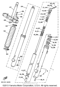 TT225S Передняя вилка