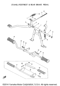 MG1T Footrest - stand