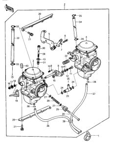 KZ1000 Carburetor assy