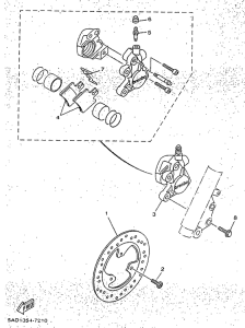 YN50R Front brake. caliper