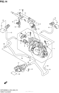 VZR1800BZ Throttle Body (Vzr1800Bzl4 E28)