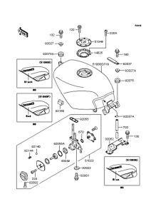 EX250 Топливный бак