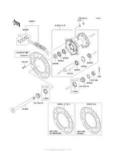  Задняя ступица колеса