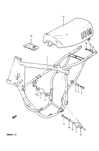 RM80 Frame - seat
