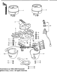 KZ650 Meters / ignition switch