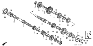 CG125 Трансмиссия