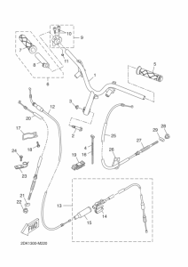 YN50E Рулевой рычаг и кабель