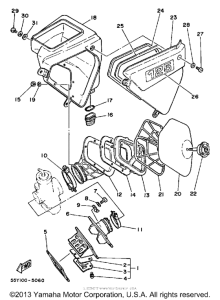 YZ125N Впускная система