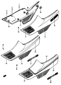 GS1150 Обтекатель задний