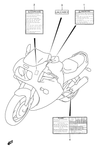 GSX-R1100 Honda mark