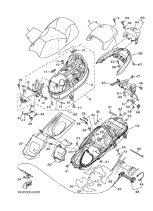 YP400 Сиденье