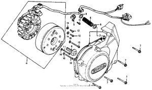 CB400 Крышка картера левая