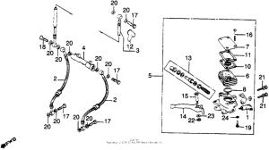 CB900 Fr. brake master cyl. 80-81