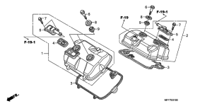 XL700V (ABS) Крышка головки цилиндров