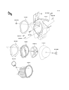 KX125 Воздушный фильтр