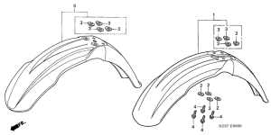 CR250R Переднее крыло