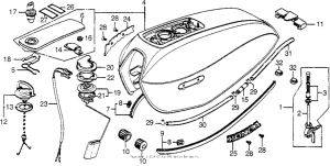 CB750 Топливный бак