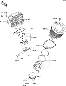  Цилиндр и поршни