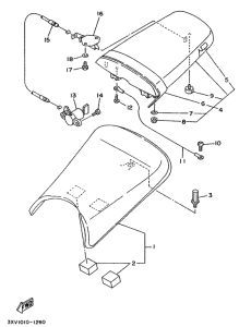 TZR125 Сиденье