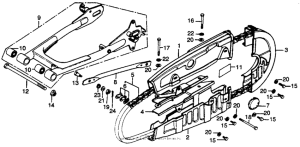 CT125 Swingarm + chain case
