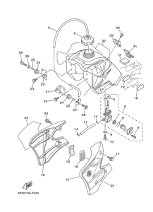 TTR90EW Топливный бак