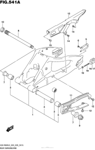 GSX-R600 Rear Swingingarm