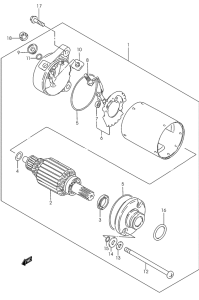GZ250 Стартерный мотор