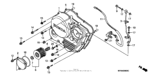 XR650L Крышка картера правая