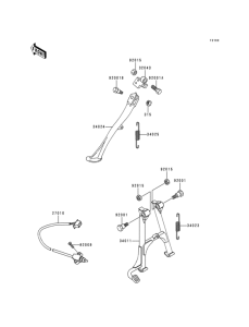 KZ1000 Подножка
