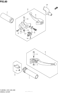 VL800B Рулевые переключатели