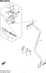 RM-Z250 Главный тормозной цилиндр