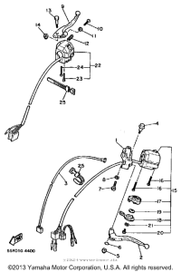XV1000N Рулевые переключатели