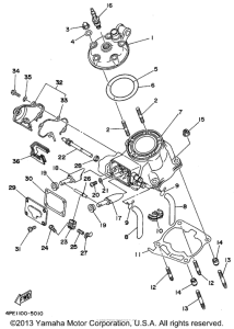 YZ125G1 Головка цилиндров