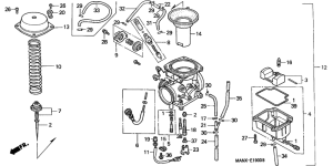 NX650 Carburetor assy