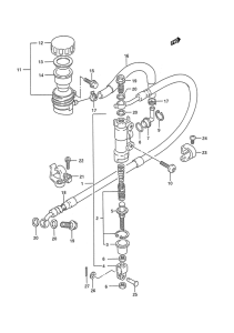 TS200 Задний тормозной цилиндр