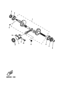 YQ100 Коленчатый вал и Поршень