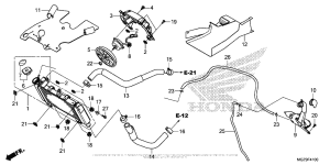 CB500X (ABS) Радиатор