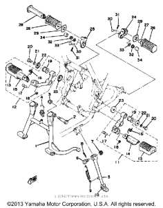 XS400F Stand - footrest