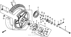 CM450 Cm450a rear wheel 83