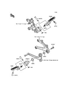 ZX1000 Подножки
