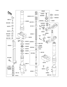 KX500 Front fork(1 / 2)(kx500-e2)