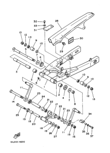 RZ350RR ﾘﾔｱｰﾑ