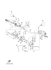 XT125R Steering handle & cable