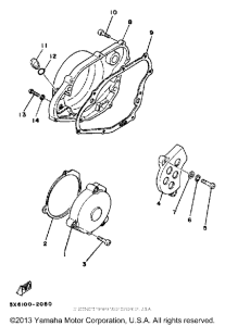 YZ490J Боковые крышки