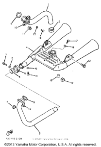 XV920MK Выхлопная система