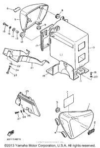 XV1100WC Боковые обтекатели