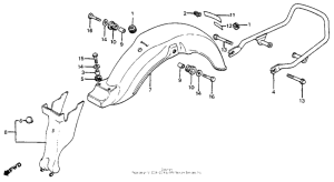 CM200 Задний бампер