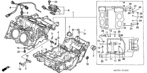VFR800 (ABS) Картер двигателя