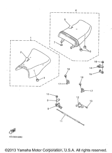 YZF1000RJ Сиденье